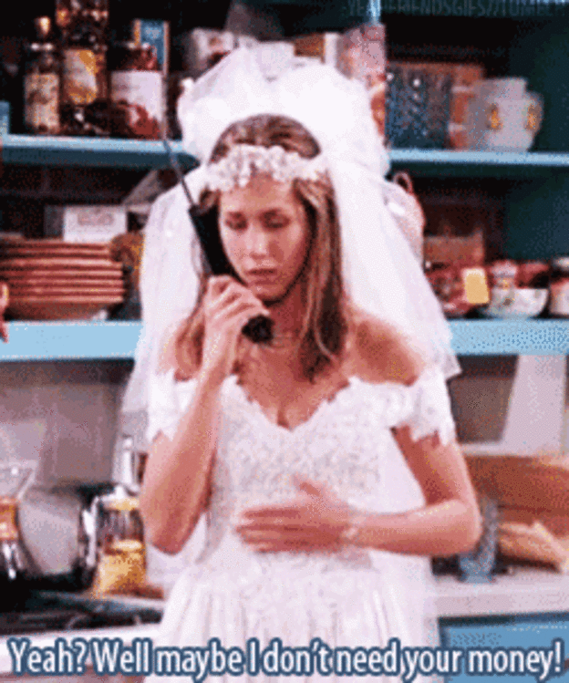 miras las 8 mejores bodas que ocurrieron en friends (fotos + gifs